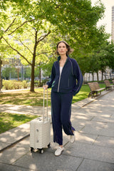 Joseph Ribloff Piped Wide-Leg Track Pant