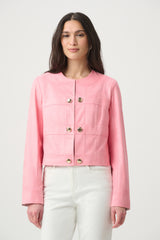 Joseph Ribkoff Faux Suede Cropped Jacket