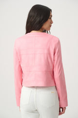 Joseph Ribkoff Faux Suede Cropped Jacket