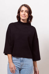 See Saw Wool Blend two Tone Knit Top