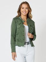 Threadz Military Denim Jacket