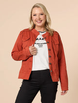 Threadz Military Denim Jacket