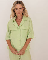 See Saw Linen/Rayon 2 Pocket Shirt