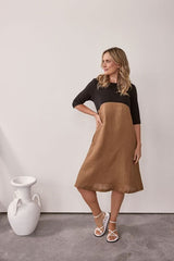 See Saw Linen Jersey Dress