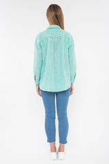 Jump Clothing Stripe Linen Shirt