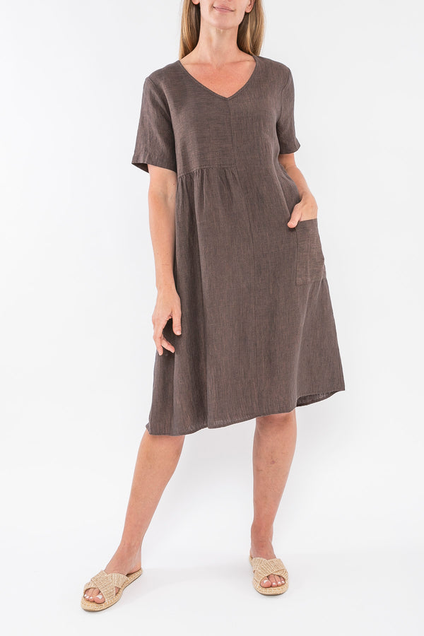 Jump Clothing Panelled Linen Dress