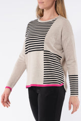 Jump Stripe Block Pullover
