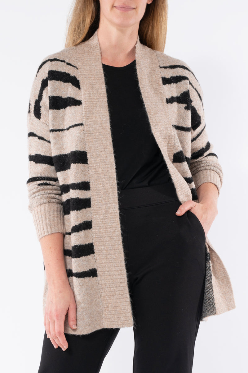 Jump Broken Stripe Cardigan