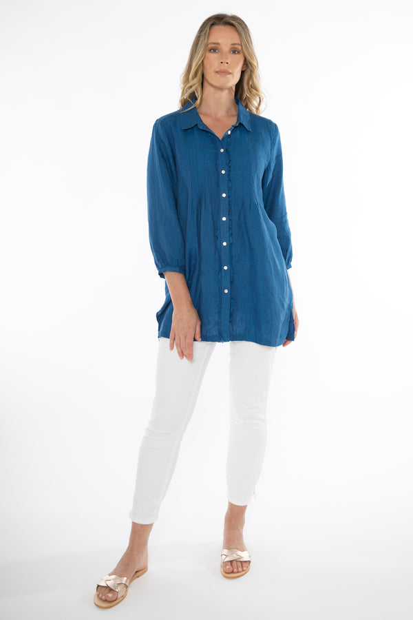 Jump Frayed Tunic Shirt