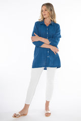 Jump Frayed Tunic Shirt