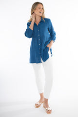 Jump Frayed Tunic Shirt