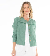 Jump Boxy Linen Jacket