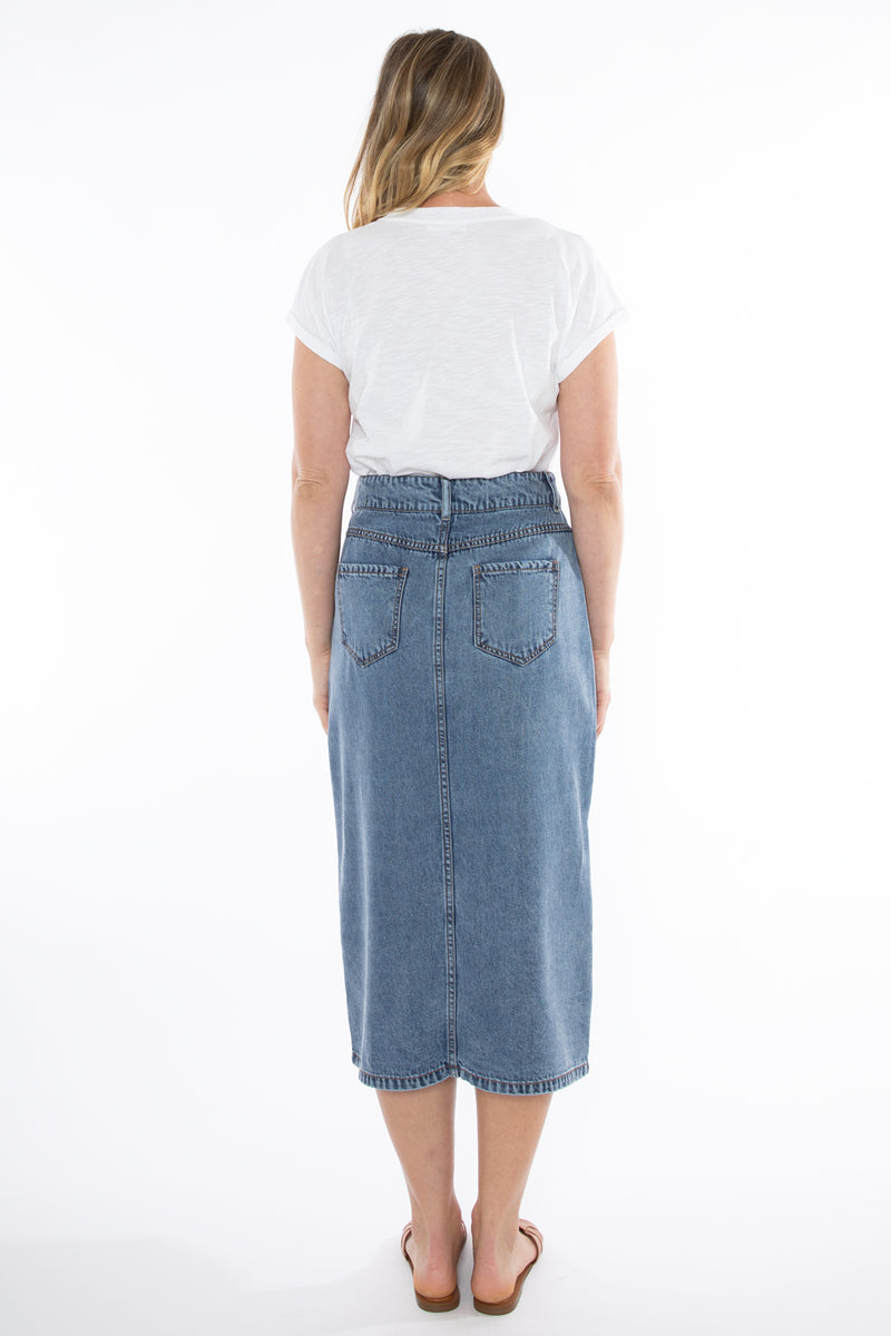 Jump Soft Denim Skirt