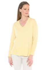 Jump V-Neck Rib Detail Jumper