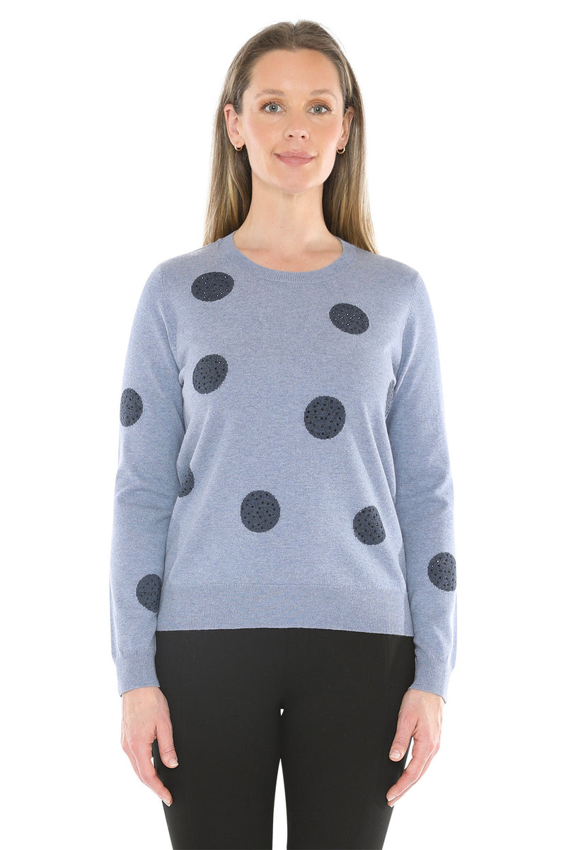 Jump Diamante Spot Pullover