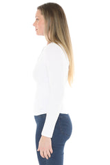 Jump Stud Placket Rib Tee