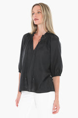 Jump Ruffle Neck Top