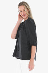 Jump Ruffle Neck Top