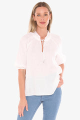 Jump Ruffle Neck Top