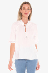 Jump Ruffle Neck Top