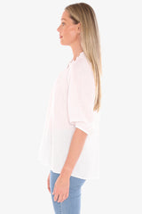 Jump Ruffle Neck Top