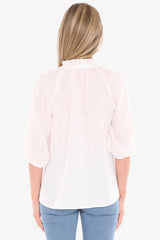 Jump Ruffle Neck Top