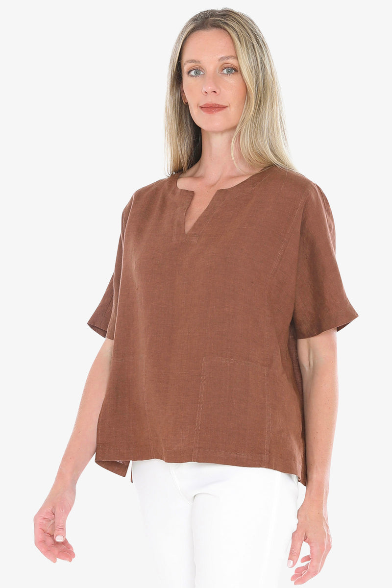 Jump 2 Pocket Linen Top