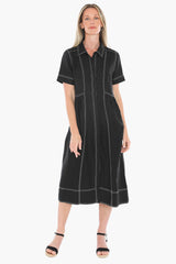 Jump Contrast Stitch Dress