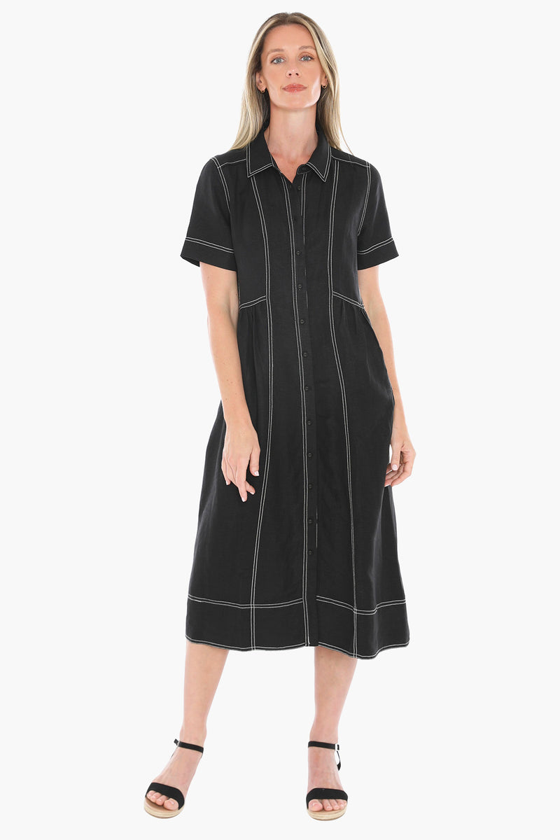 Jump Contrast Stitch Dress