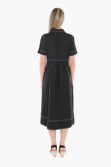 Jump Contrast Stitch Dress