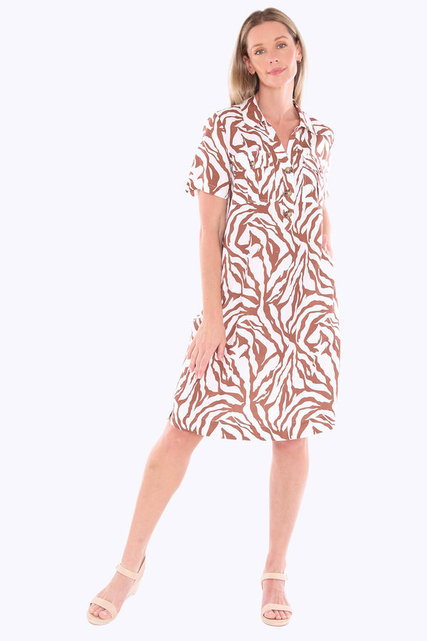 Jump Zebra Mono Dress