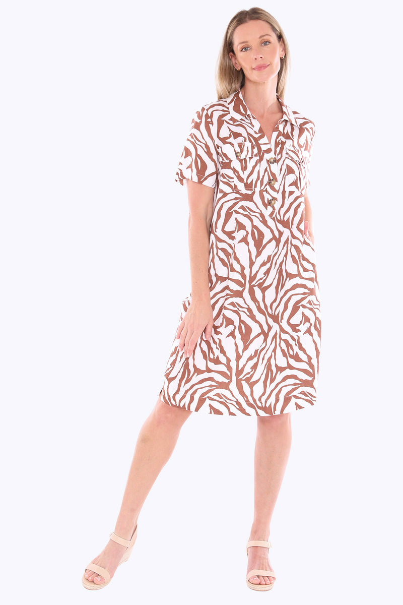 Jump Zebra Mono Dress