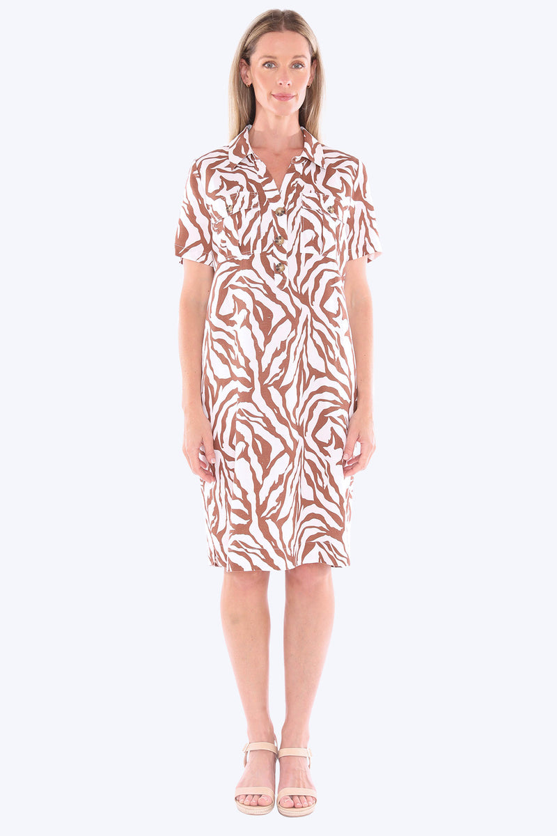 Jump Zebra Mono Dress