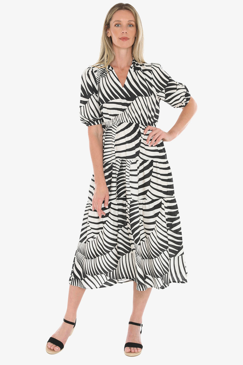 Jump Abstract Fern Dress