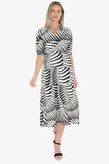 Jump Abstract Fern Dress