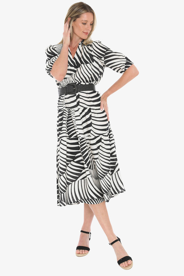 Jump Abstract Fern Dress