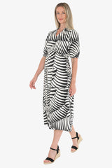 Jump Abstract Fern Dress