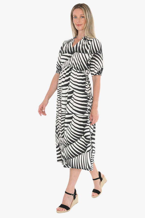 Jump Abstract Fern Dress