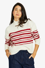 Jump Reverse Stripe Pullover