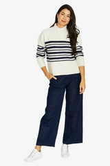Jump Reverse Stripe Pullover