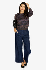 Jump Shimmer Stripe Pullover