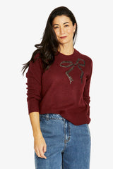 Jump Sequin Bow Pullover