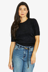 Jump Fluffy S/S Crew Knit