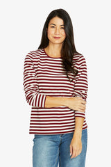 Jump Stripe Crew Long Sleeve Tee