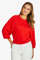 Jump Batwing Knit Top