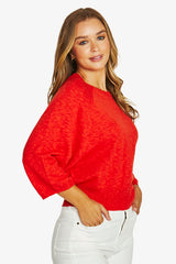 Jump Batwing Knit Top
