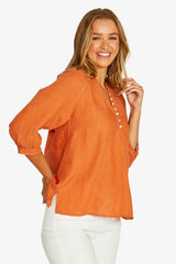 Jump Raglan Button Top