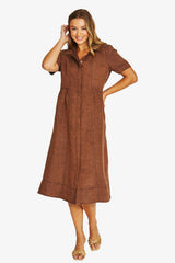 Jump Seam Detail Shirt Dress