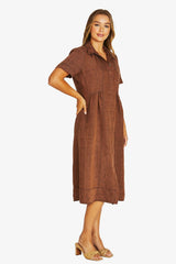 Jump Seam Detail Shirt Dress