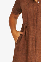 Jump Seam Detail Shirt Dress